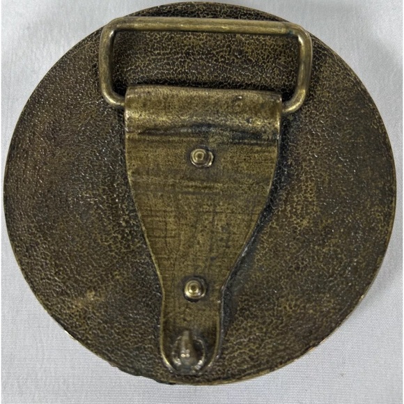 TURQUOISE CHIPS BELT BUCKLE Stunning BOHO Western Browns/Rust/Turquoise FALL - Picture 3 of 7